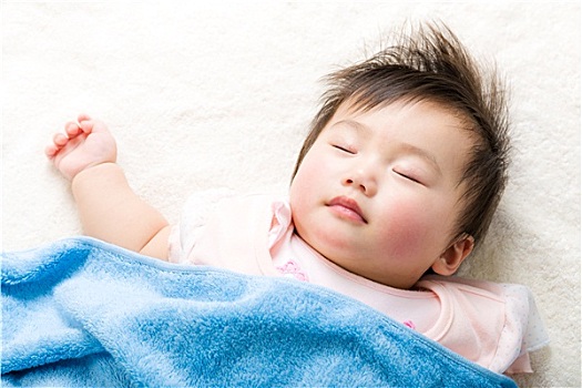 亚洲人,婴儿,睡觉