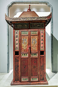 中国古代轿子,拍摄于南京中国科举博物馆