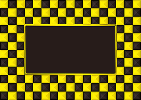 方格,金色,黑色,画框,留白,中心