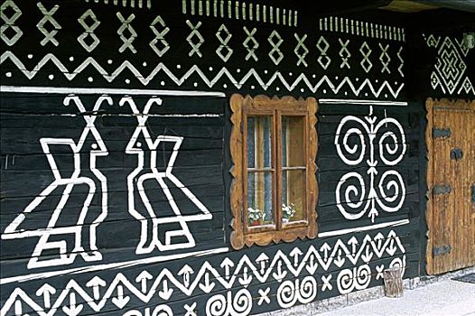 传统,刷房子,山,斯洛伐克