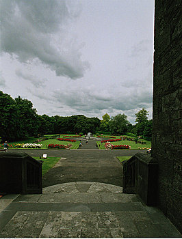 花园,基尔肯尼,城堡,爱尔兰
