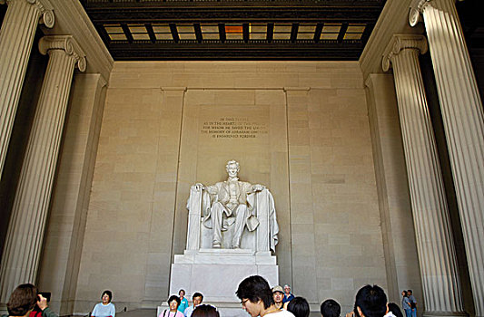 林肯纪念堂,华盛顿,华盛顿特区,美国,北美