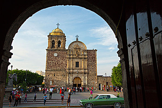 圣母,康塞普西翁,教堂,城镇,龙舌兰,墨西哥
