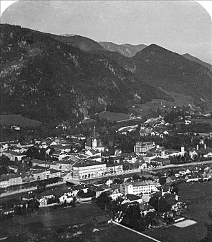 山谷,靠近,萨尔茨卡莫古特,奥地利,特写