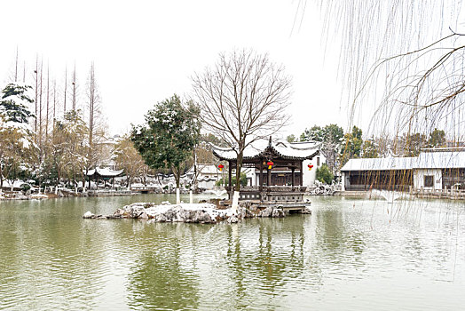 南京愚园雪景