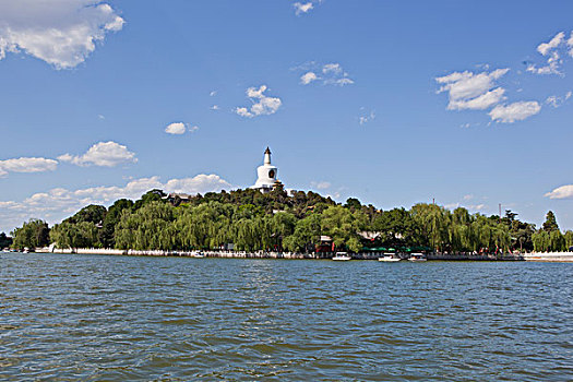 北京北海公园的塔