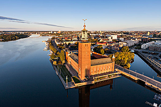城市,斯德哥尔摩,市政厅,瑞典