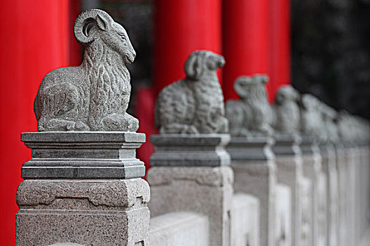 香港黄大仙石羊雕塑