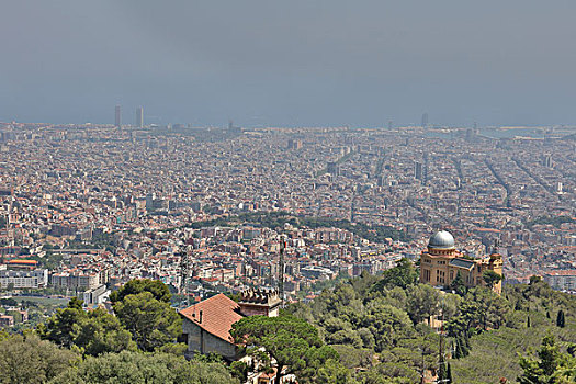 巴塞罗那城市全景