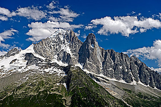 顶峰,夏蒙尼,阿尔卑斯山,上萨瓦省,法国,欧洲