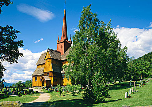 教堂,挪威,斯堪的纳维亚,欧洲