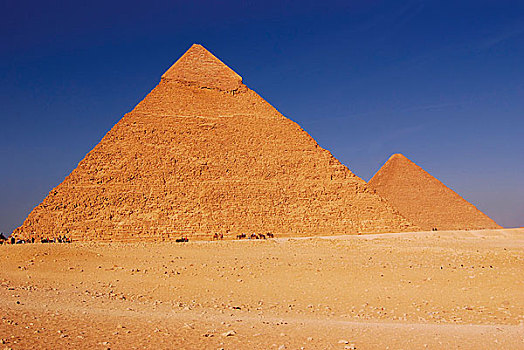 吉萨金字塔,埃及,蓝天