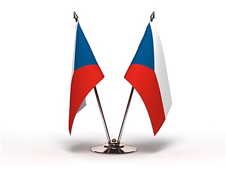 微型,旗帜,捷克共和国,隔绝