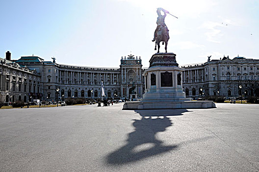 纪念建筑,英雄广场,英雄,霍夫堡皇宫,维也纳,奥地利,欧洲
