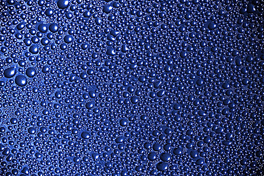 抽象,微距,背景,蓝色,湿,表面,水滴