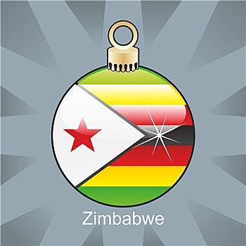 津巴布韦,旗帜,圣诞节,形状