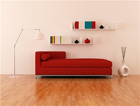 红色,沙发,现代,休闲沙发