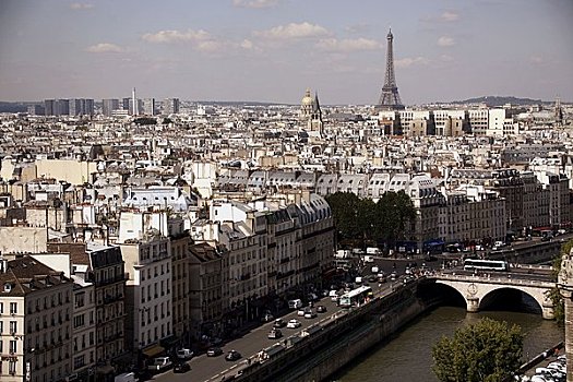 法国,巴黎,城市,大教堂