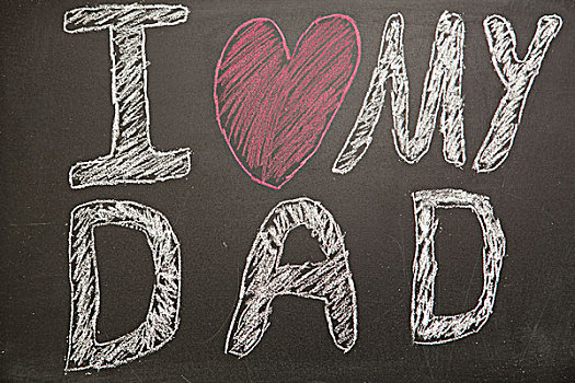 喜爱,爸爸,信息,黑板,粉笔