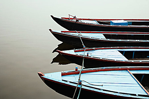 船,河,恒河,瓦腊纳西,北方邦,印度