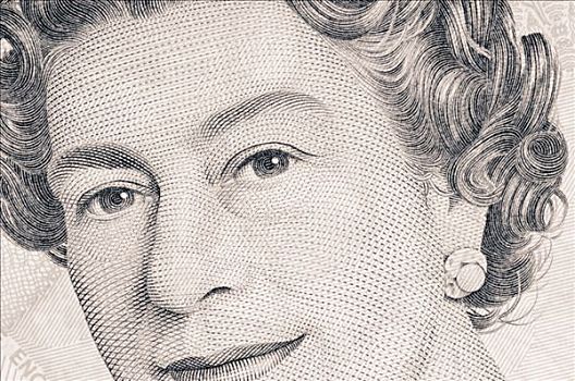 伊丽莎白二世女王,英国,10英镑,钞票