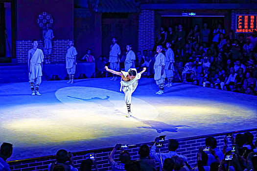 河南嵩山少林寺武术表演