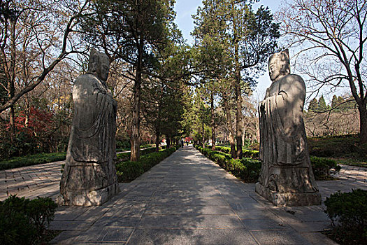 南京明孝陵石雕像