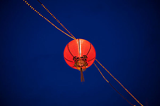 彩灯,悬挂,空中,新加坡,唐人街