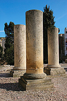 西班牙,塔拉戈纳省,古罗马广场,二世纪,门廊,城市,加泰罗尼亚