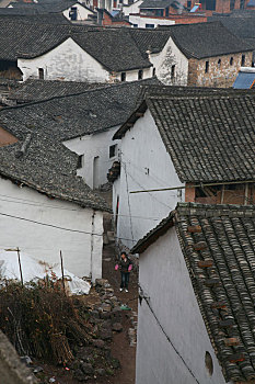 俯瞰,全景,老房子