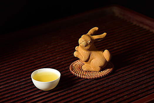 紫砂茶壶茶杯茶具方壶茶文化茶艺茶宠兔子