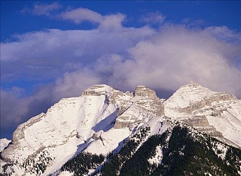 落基山脉,班芙国家公园,艾伯塔省,加拿大