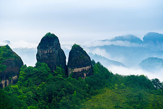 福建武夷山山峰