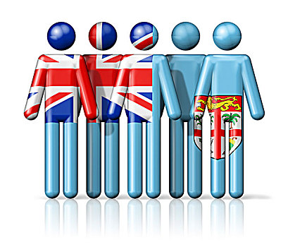 旗帜,斐济,线条画