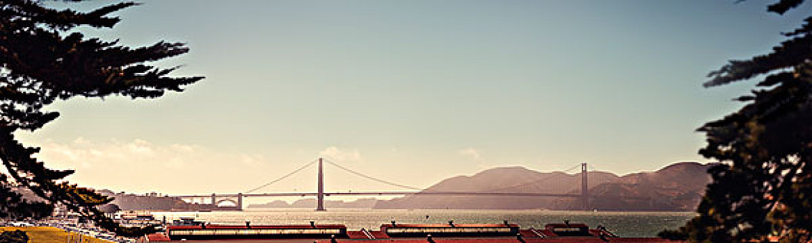 金门大桥,黄昏,旧金山,加利福尼亚,美国