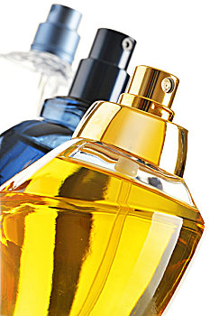 构图,香水,瓶子,白色背景,背景