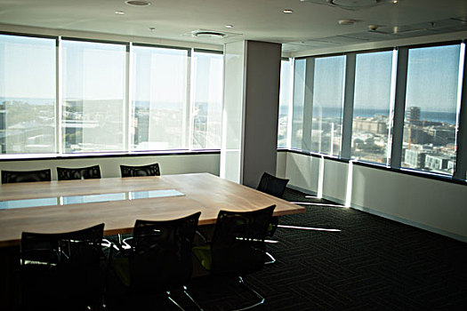 空,桌子,椅子,办公室,现代办公室