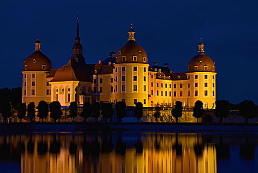 城堡,莫里茨堡,靠近,德累斯顿,萨克森,德国,欧洲