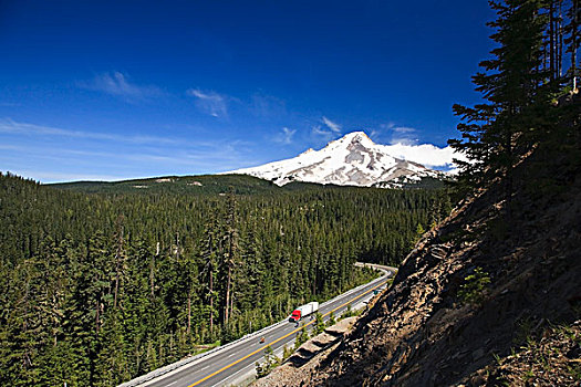 运输,卡车,公路,旅行,山峦