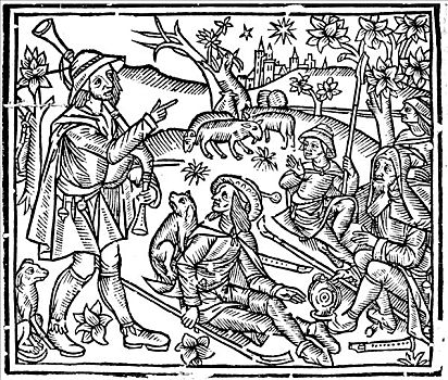 牧羊人,成群,狗,早,16世纪,艺术家,未知
