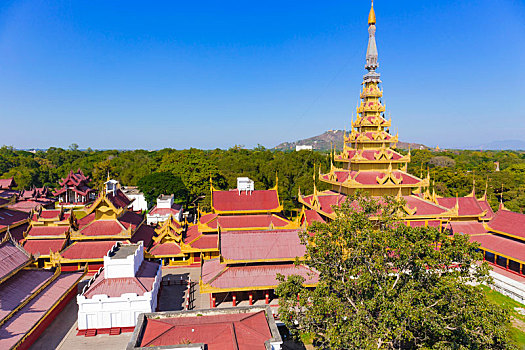 曼德勒,宫殿,缅甸