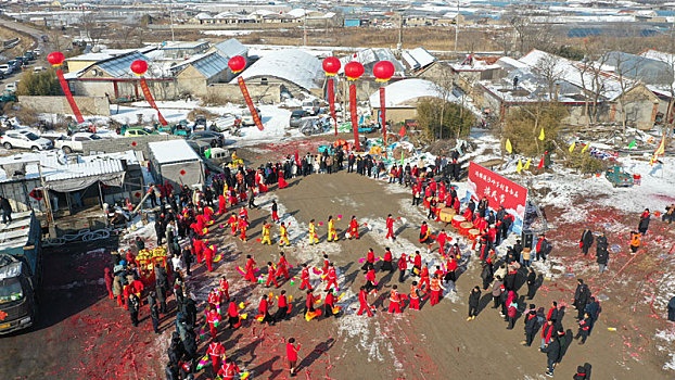 山东省日照市,沿海渔民舞龙舞狮,祭海,表达对美好生活的向往