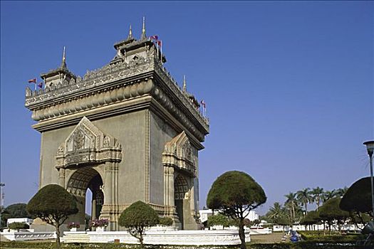拱形,万象,老挝