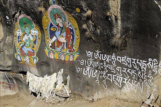 宗教画,萨加玛塔国家公园,昆布,尼泊尔