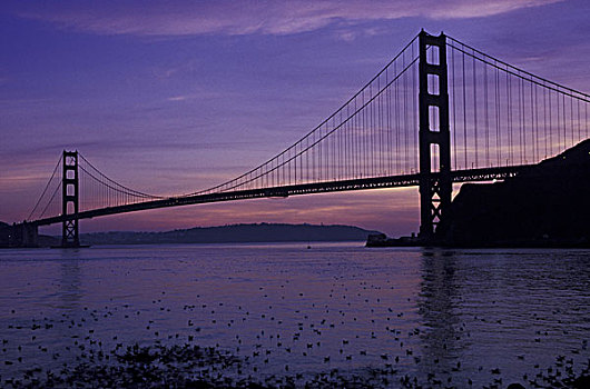 美国,加利福尼亚,旧金山,金门大桥,码头