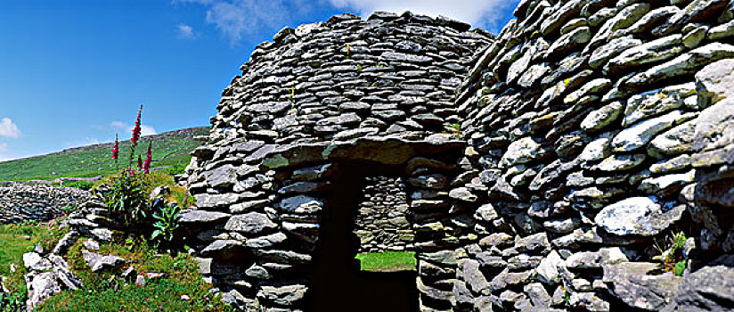 石头,建筑,风景,丁格尔半岛,凯瑞郡,爱尔兰