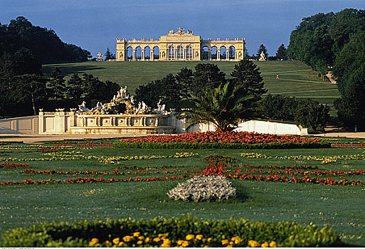 花园,拱,靠近,美泉宫,维也纳,奥地利
