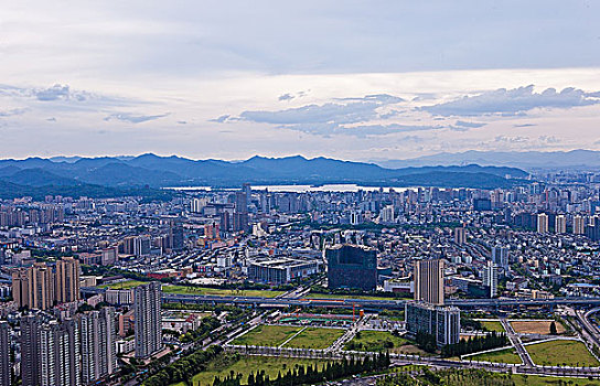 杭州城市全景图