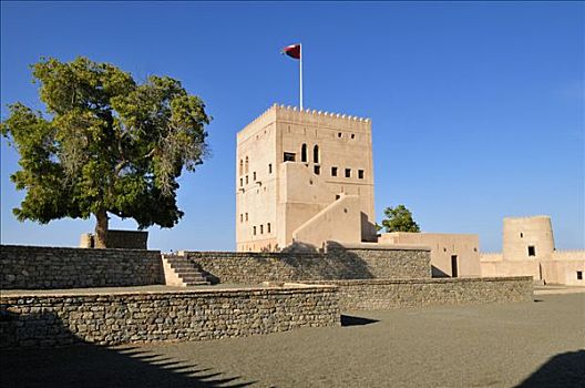 历史,砖坯,要塞,堡垒,城堡,巴提纳地区,区域,阿曼苏丹国,阿拉伯,中东