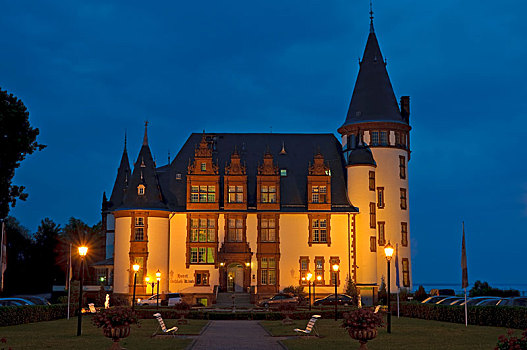 城堡,酒店,梅克伦堡,德国,欧洲